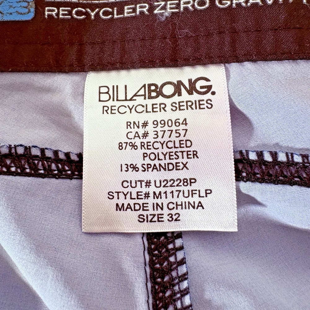 Billabong Platinum Quad X Board Shorts Mens Size 32 Surf Beach Swim‎ Drawstrings - Picture 11 of 15